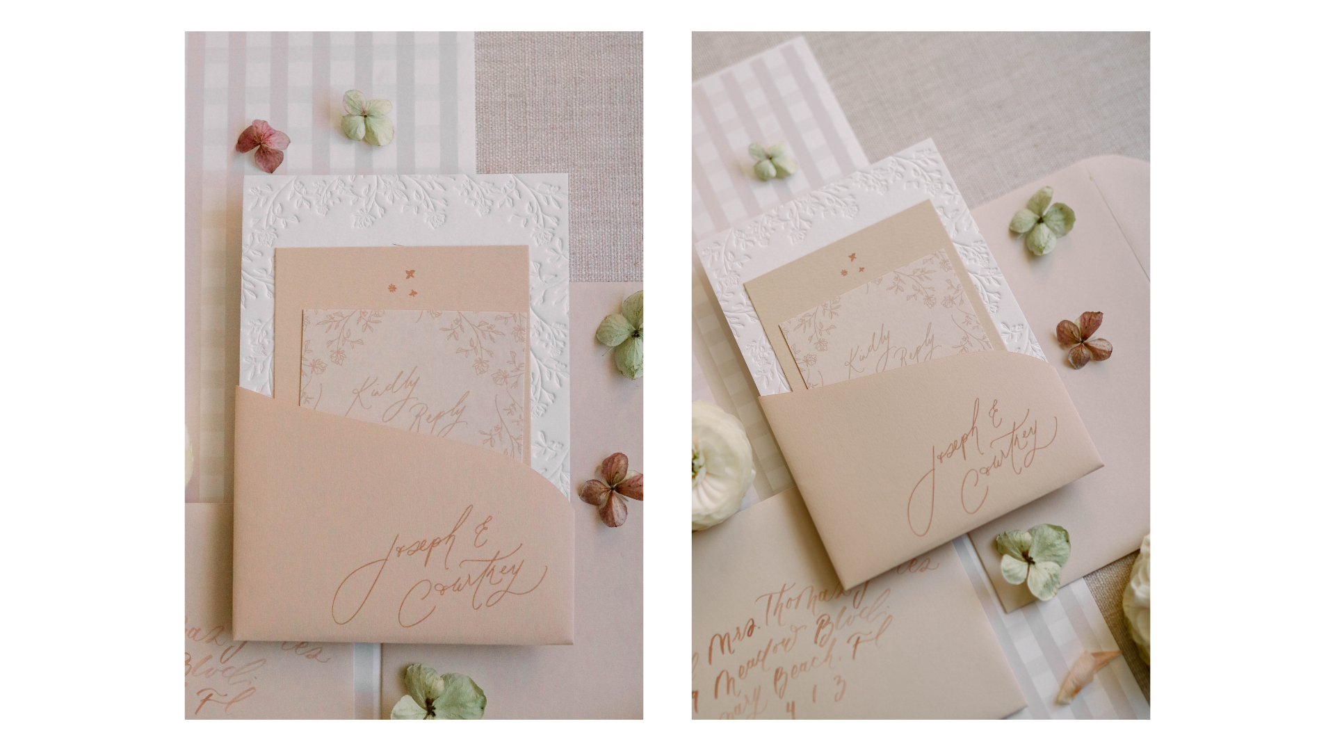 Rosemary Beach wedding invitations 