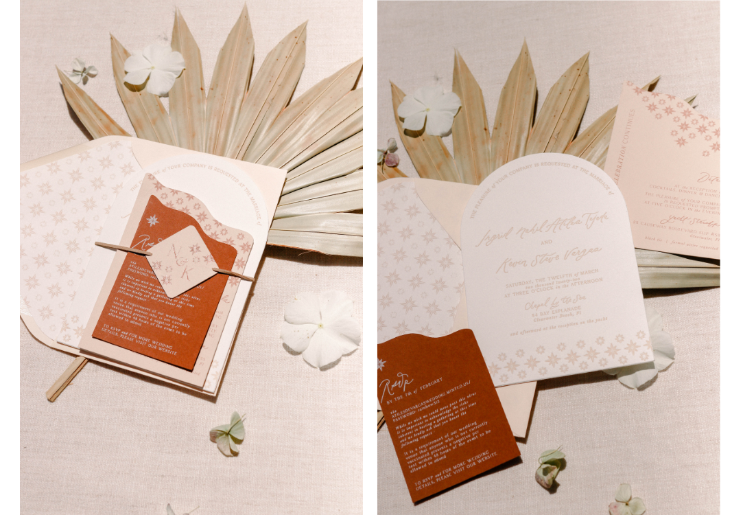 branded boho wedding invitations