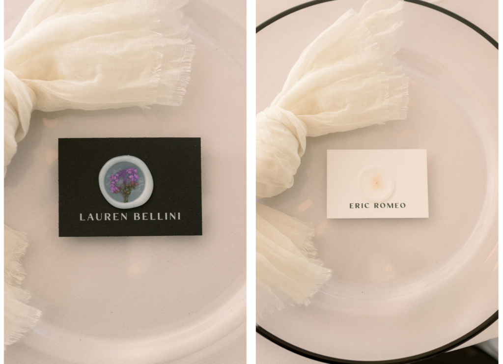Ghost wax placecards