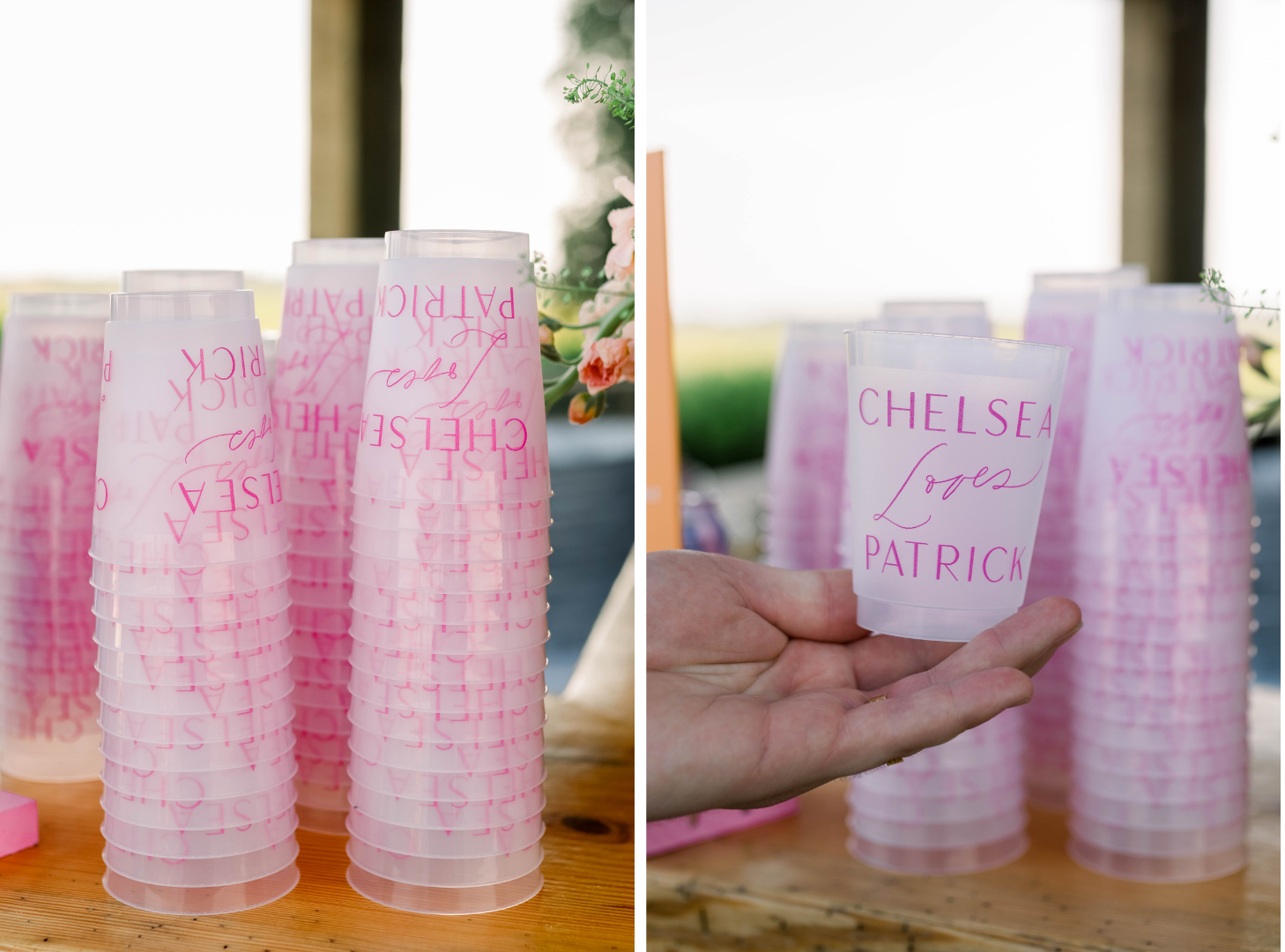 Frosted customized plastic cups